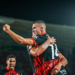 Imagen de los jugadores del Mallorca celebrando un gol